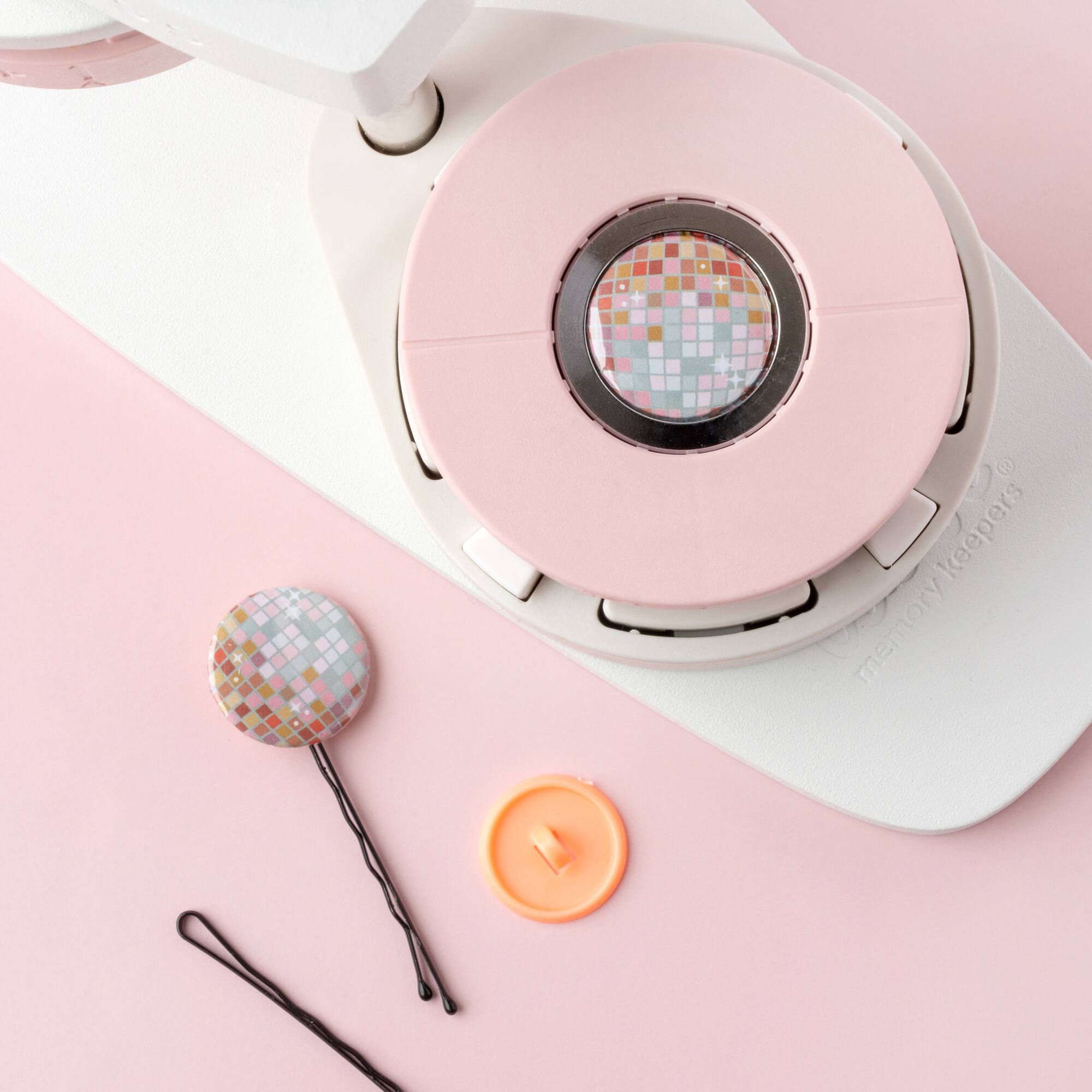 We R Memory Keepers® Button Press™ Bobby Pin Backers Kit, Makes 5